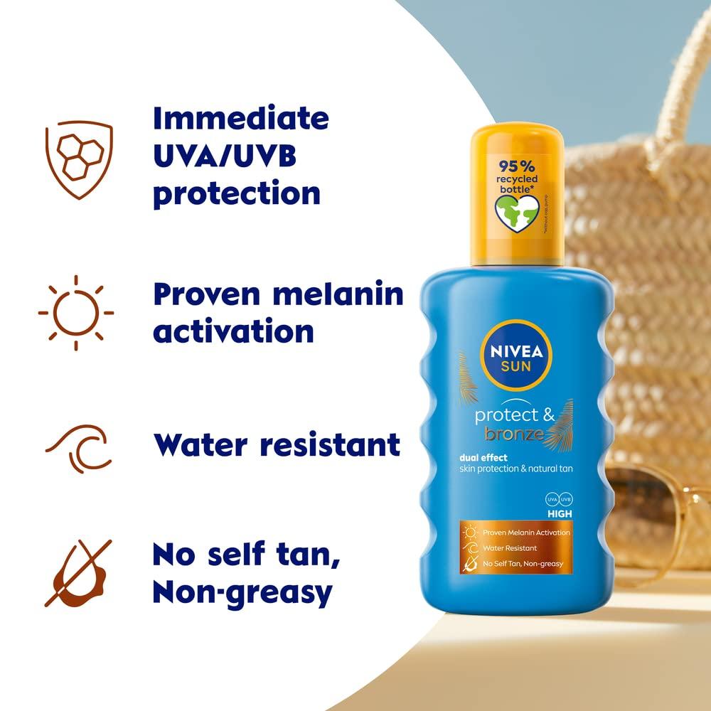 Nivea Sun Protect & Bronze Sun Spray SPF30 200 Ml