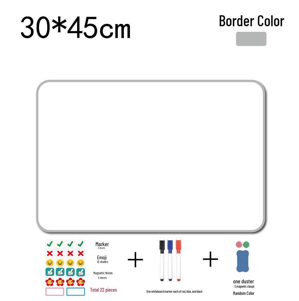 Double-Sided Magnetic Erasable Whiteboard for Office, Home, or Teaching
