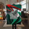 Mexico Printed Flannel Blanket, soft throw for bedroom sofa, washable, fan merchandise, great gift.