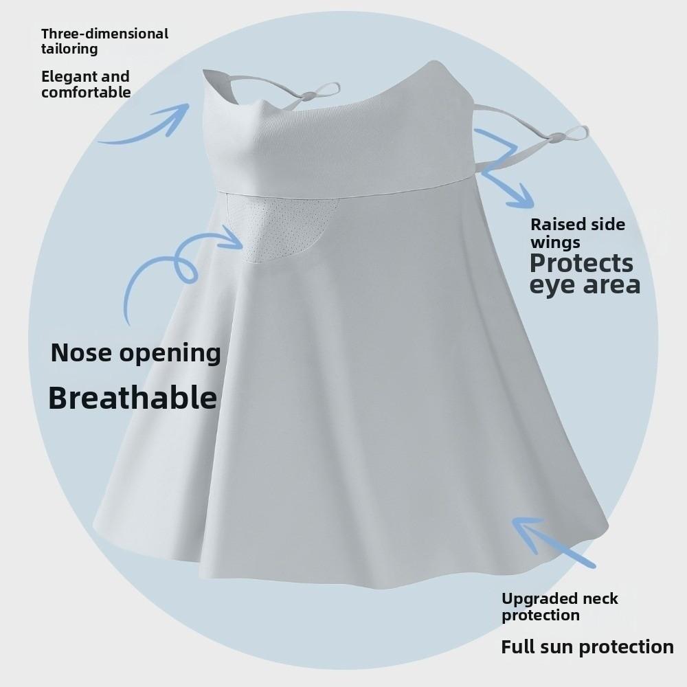 Shoulder/Neck Protection Sunscreen Seamless Face Mask UPF100+ 360° Wrap-around Facekini  Outdoor