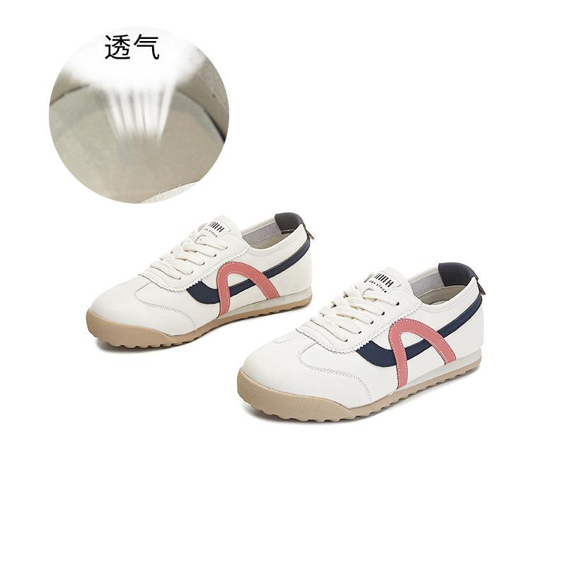 Leather Forrest Gump Shoes Women's 2025 Spring New Women's Casual Shoes Women's Versatile Sports Shoes Women's Flat-bottomed Trendy Women's Shoes