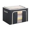 Large Capacity Foldable Steel Frame Wardrobe Storage Box for Clothes and Quilts