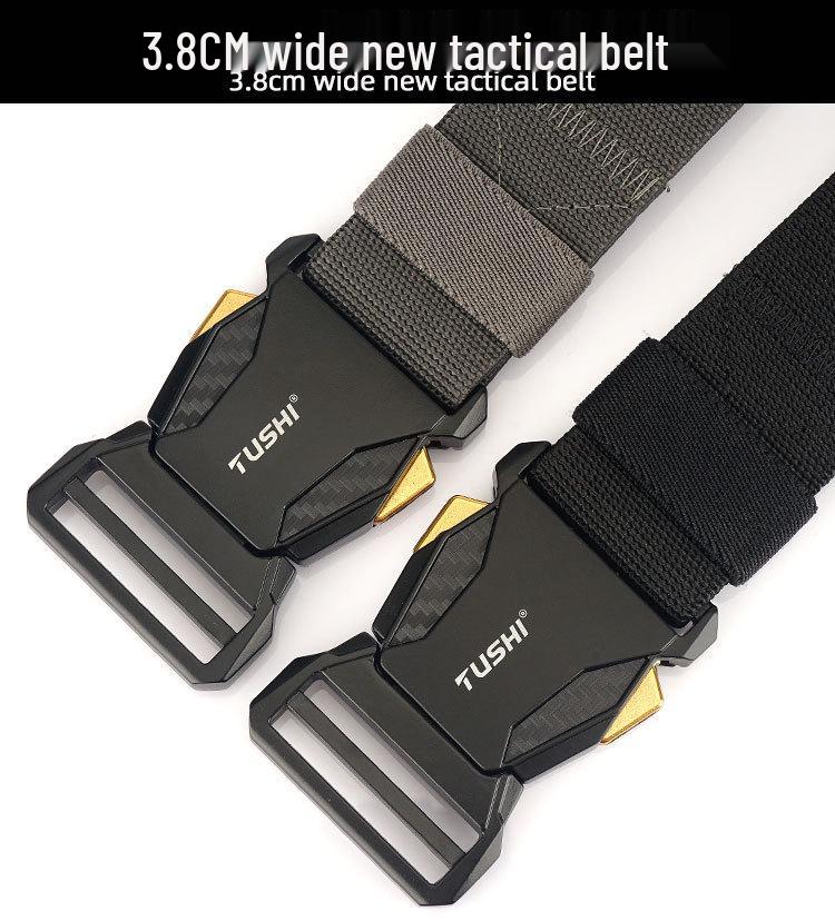 Men's Tactical Quick Release Nylon Elastic Belt