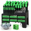11-Piece Magnetic Screwdriver Set with Cross-Head Tips and Cushioned Grip
