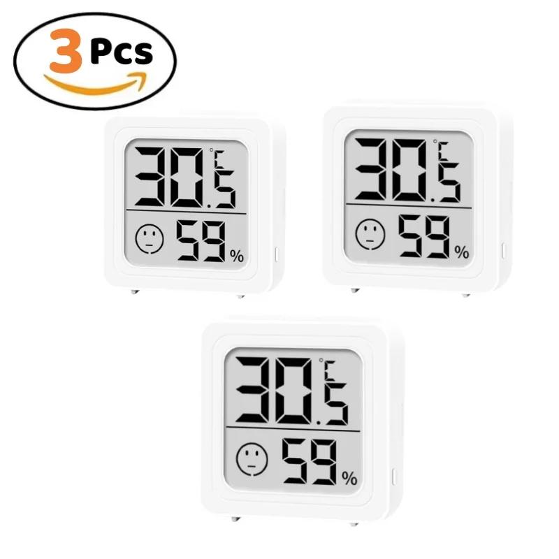 Mini Digital Hygrometer Indoor Thermometer Humidity Meter with Temperature and Humidity Monitor for Baby Room Cellar Greenhouse