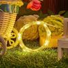 LED Solar Copper Wire Happy Birthday Decorative Outdoor Courtyard Lamp with 8 Functions