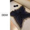Old Money Wind Cashew Flower Cotton Brown Small Square Scarf Silk Scarf Scarf Shirt Shawl Hair Band Belt Scarf