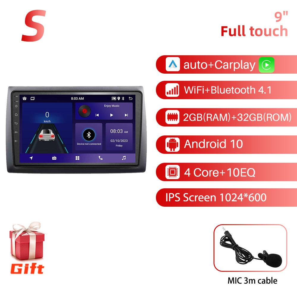 Android Car Radio 9 inch for Fiat Stilo 2010 GPS 2din 4G LTE Multimedia Video Player Head Unit Radio Stereo Wireless Carplay