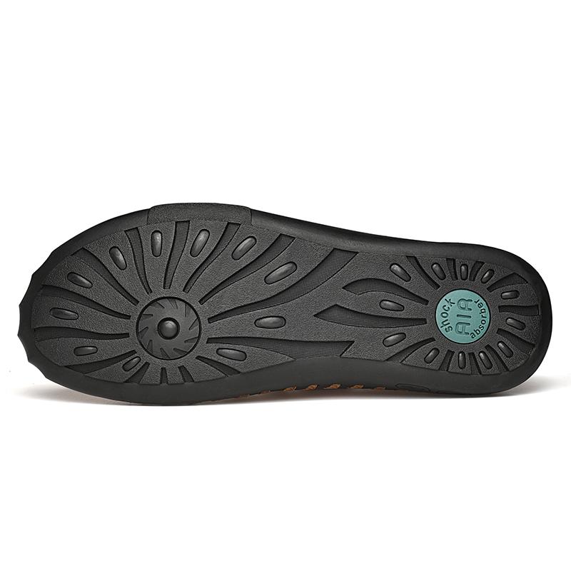 Classic Handmade Casual Leather Shoes Men Loafers Comfortable Moccasins Men Flats Shoes Genuine Leather Men Shoes