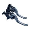 Motokano Brake and Clutch Suitable for and with Short Brake Lever 2-finger Levers, ZX25R, ZX4R, ZX4RR, Z900, 6-position Adjuster, (titanium)