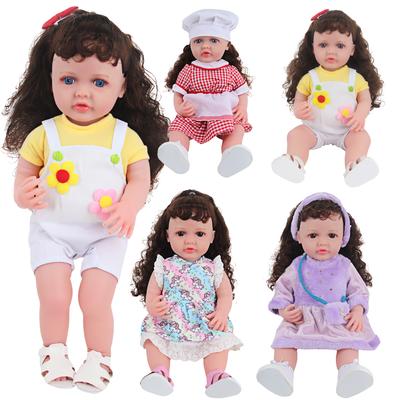 22 İnç Bebek Kız Bebekler Bebek Giysileri Ayakkabılar Aksesuarlar Yumuşak 55 CM Yeniden Doğmuş Gerçekçi Tam Silikon Bebek Kız Yeni Doğan Bebek