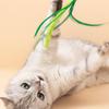 Cat Teasing Toy Interactive Tail Grass Dog Sage Feather Long Pole Cat Teasing Stick Bite Resistant Cat Sound Toy Pet Supplies