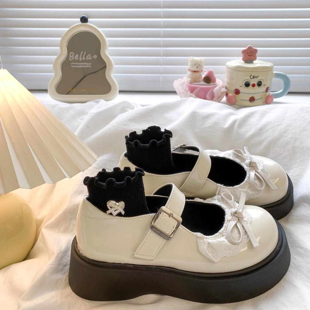 Platform British style 22 autumn new Mary Jane small leather shoes jk uniform single shoes