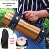 Large Capacity 304 Stainless Steel Vacuum Flask - Men's Portable Insulated Water Bottle for Outdoors and Construction Sites