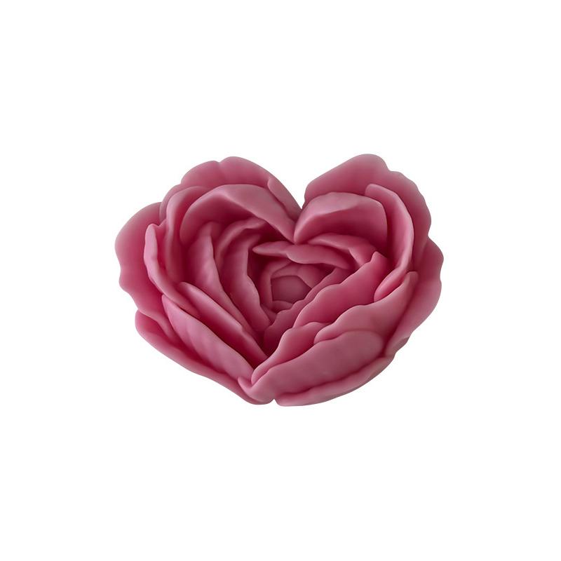 Forma na srdce s květinami DIY Forma na srdce s růžemi Aromaterapeutická svíčka Epoxidová pryskyřice Sádrová forma Ručně vyráběné mýdlo Silikonové formy