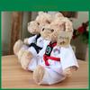 Wholesale Taekwondo Teddy Bear Plush Toy Martial Arts Gift With Logo Rose Velvet Filling 30cm