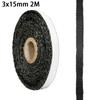 Black Flat Stove Fire Rope Door Glass Seal Durable Fireplace Supplies Wood Burning High Temperature Resistance Home Winter