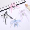 Unique Heart Shaped Bowknot Charm for Handbags Keychain Pearls Bag Pendant Decorative Accessories For Everyday Use
