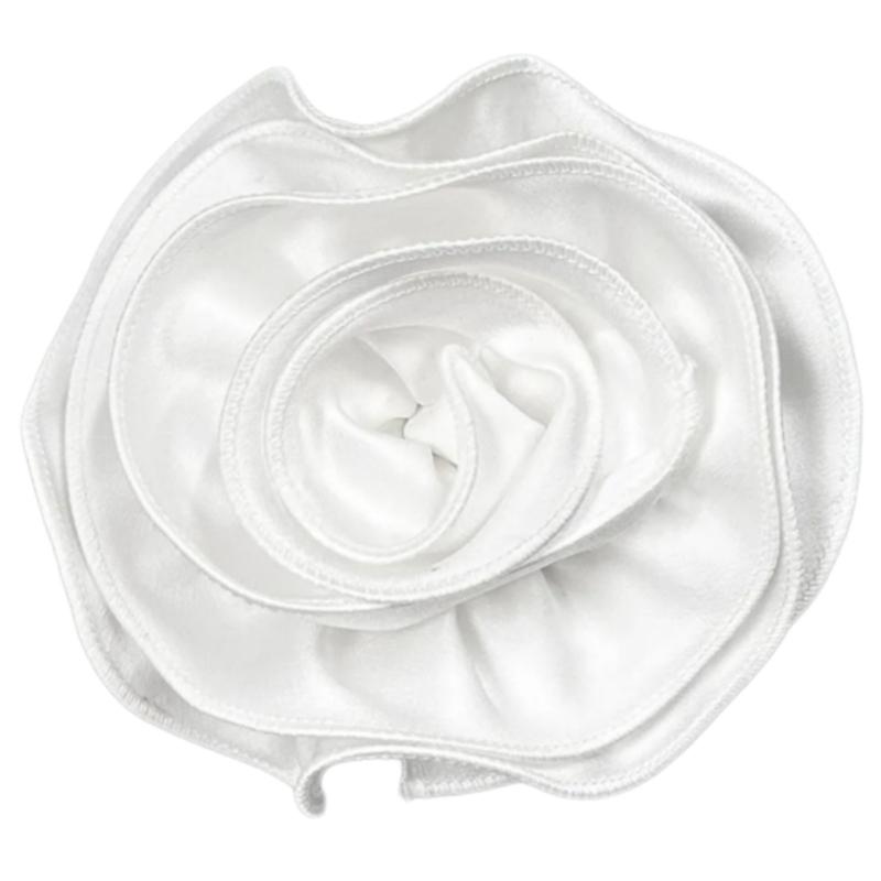 3D Silk Flower Appliques Craft Costume Accessories Flower Brooch Pin for Dress
