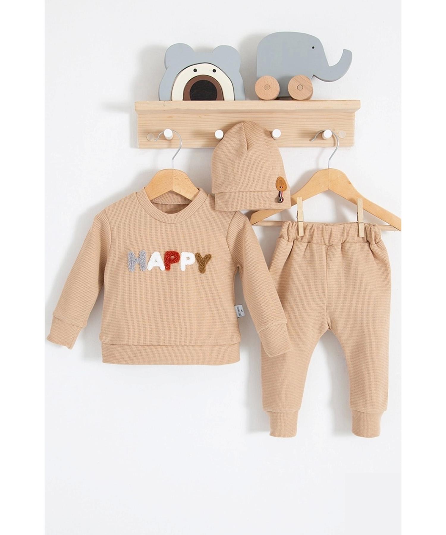 

Хлопковый комплект из 2 предметов Happy с вышивкой для мальчика