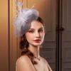 Luxury Small Top Hat Headband Retro Wedding Head Hoop Sweet Bridal Headband  Tea Party