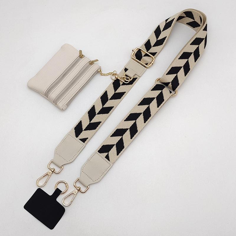 Unisex Mobile Phone Strap One Shoulder Crossbody Adjustable Removable Wrist Strap with Small Bag Lanyard Strap Bag Accessories