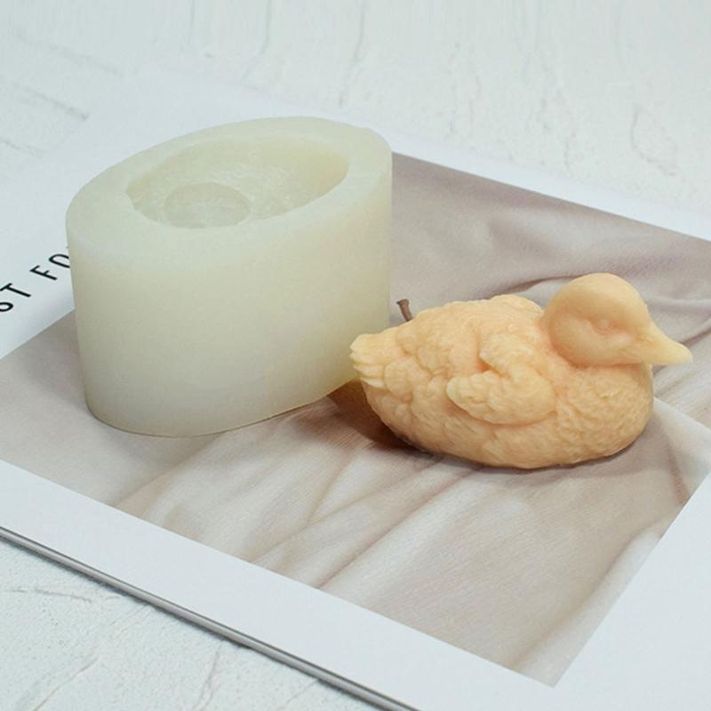 Swimming Duck Shape Silicone Molds Scented Candle Table Ornament Mould Nonstick
