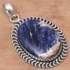 Pendant Sodalite Blue Color Gemstone Valentine'Day Gift Silver Jewelry 2.25"