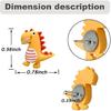 30 pcs Cute Dinosaur Decorative Push Pin Animal Thumbtack Photo Memo Note Drawing P Multi-Functional Pushpin Tool Cork Board Office Accessories