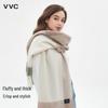 VVC Women's Pure Wool Plaid Scarf Shawl