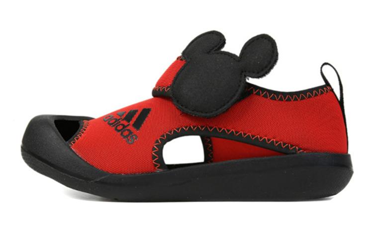

Adidas Микки C Тканевые Низкие Детские Скейтбордические Ботинки Черно-Красные Детские F35863 34