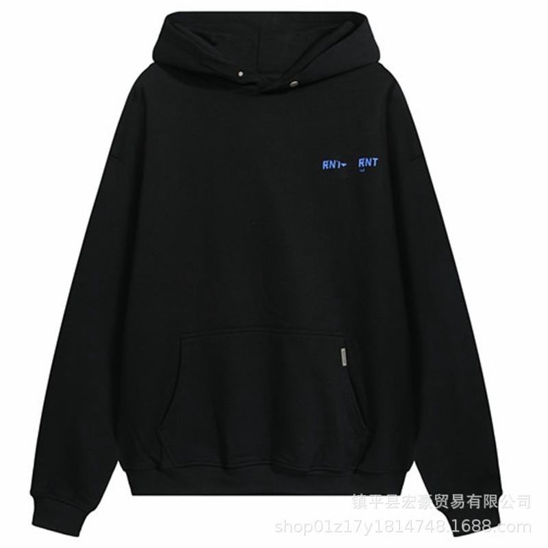 Oversized Cotton Hoodie Men Women Fall Streetwear Letter Print Loose Fit Casual Pullover