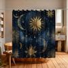 1Pc Bathroom Shower Curtain, Night Creatures, Star Festival Shower Curtain, Includes 12 Hooks, 70.87*70.87Inch Bathroom Curtain