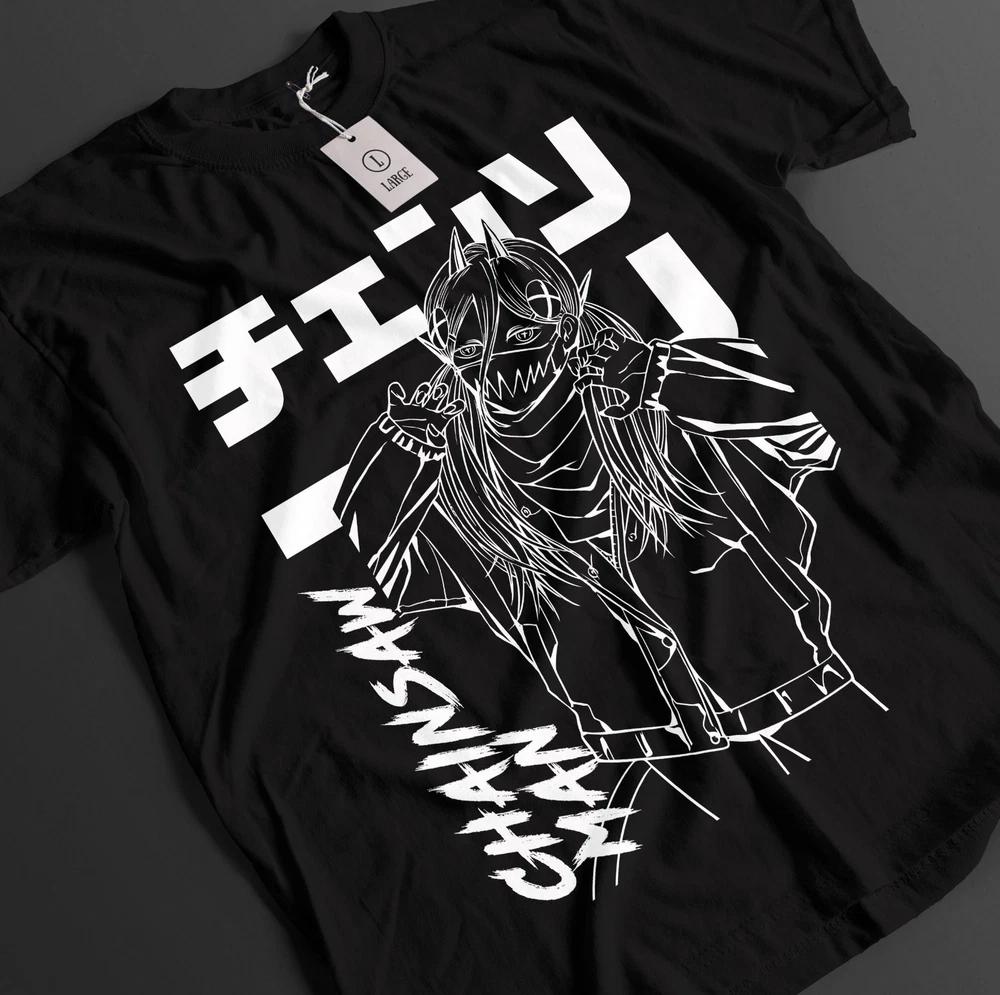 Chainsaw Unisex Shirt Power Tshirt Denji TShirt Aki Asa Anime Makima Unisex Tee S