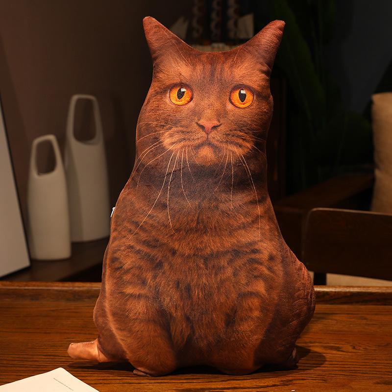 

Cute Cat Throw Pillow Plush Toy Girl Sofa Living Room Pillow Cushion Doll Gift Wholesale 50cm 0.48kg