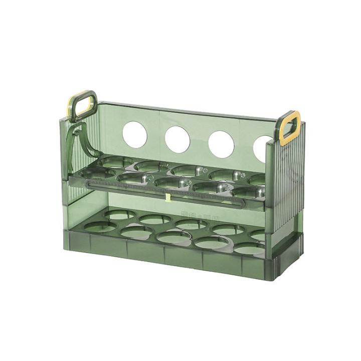 Luxury Foldable Egg Storage Rack - Refrigerator Side Door Organizer
