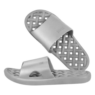 Riimos Balcony Bath Slippers Sandals, Hole-Resistant, Shrink-Resistant, Water-Resistant, PVC, (27cm, Gray)