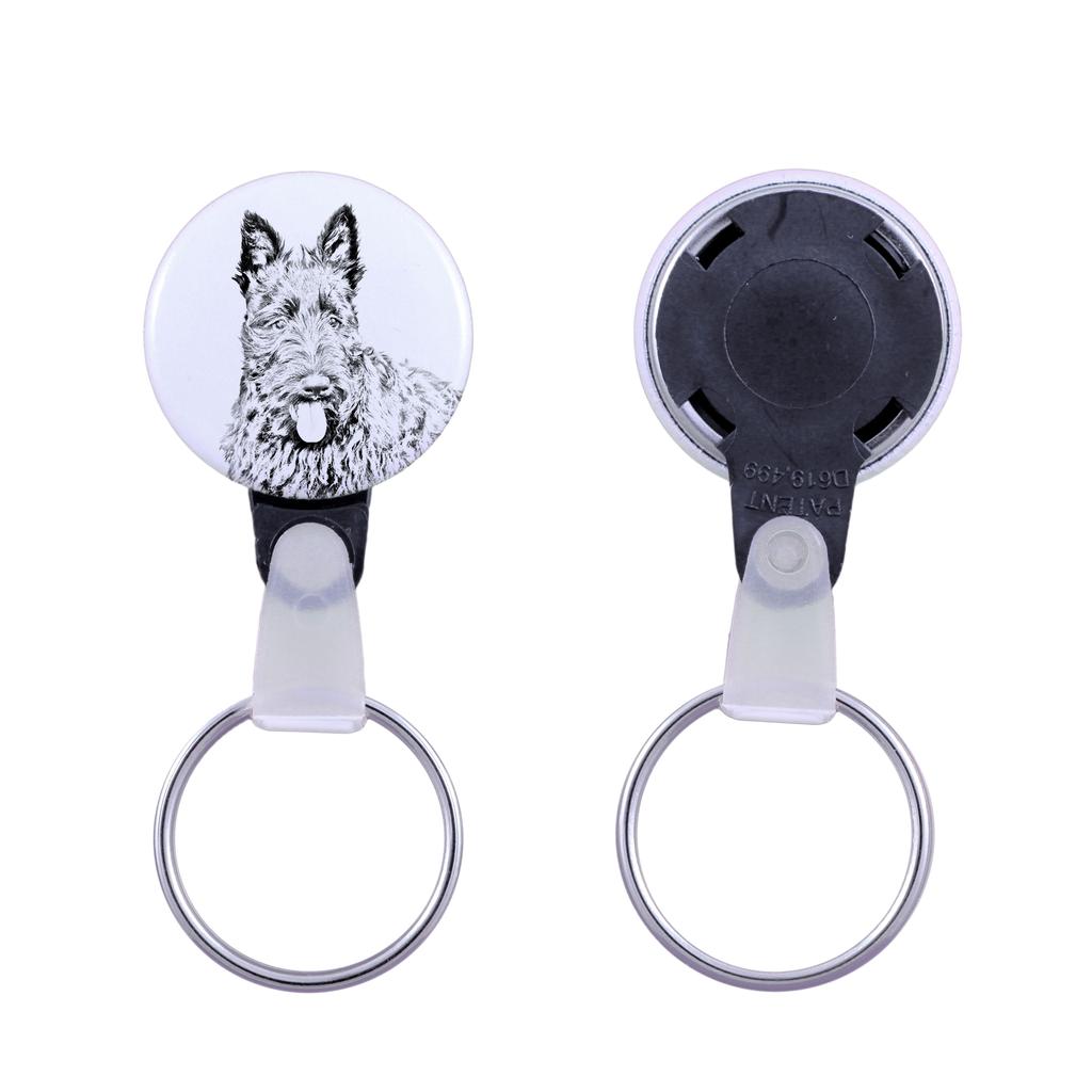 Scottish Terrier, Aberdeen Terrier, Scottie, Aberdeenie - Keychain with a Dog Portrait, Pendant with the Brand's Own Art-Dog Graphics