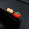 Festive Persimmon & Peanut Ornament for Car Console Display