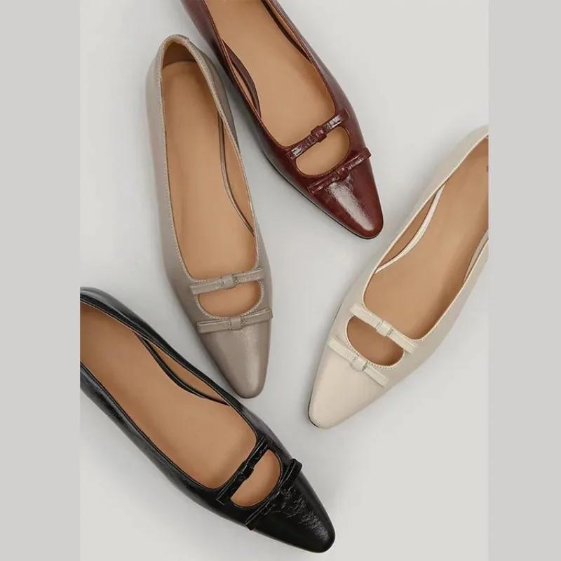 Damen Ballerinas Neue Freizeit Hohe Qualität Weiche Bequeme Sneaker Damen Elegant Spitz Zehen Slip-on Ballett Slipper Schuhe für Damen