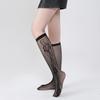 Spring/Summer Fishnet Socks: Black Ankle & Mid-Calf, Large/Small Mesh, White Calf