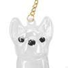 Dog Shape Keychain Bag Charm Creative Compact Souvenir Memorial Keepsake Clear Pet Hair