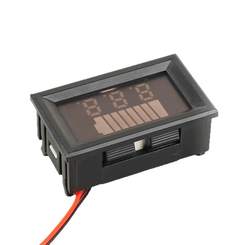 Tensione Batteria Veicolo Elettrico e Amperometro per Batterie al Litio (12V-84V)