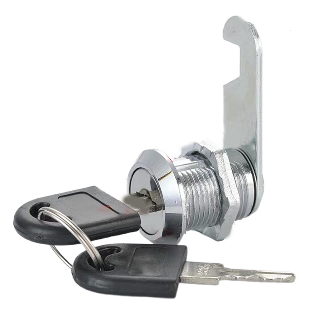Zinc Alloy Drawer Locks Letterbox Cam Cylinder Locks with 2 Keys Furniture Locks for Secure Important Files and Drawers 20mm