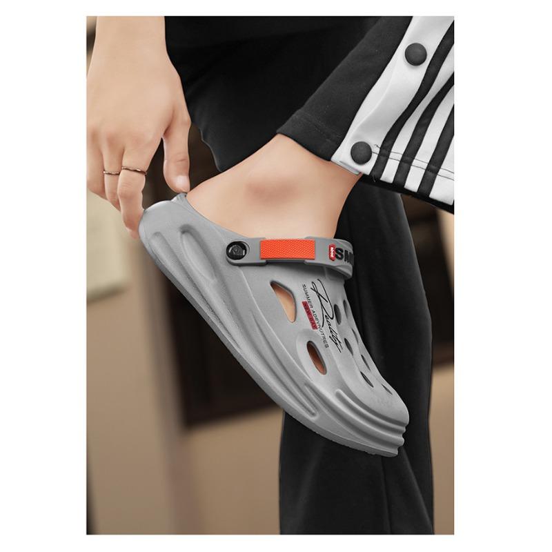 Summer Cave Shoes Fashion Wear Resistant Sandals, Thick Bottom Beach Men's Slippers Outer Wear