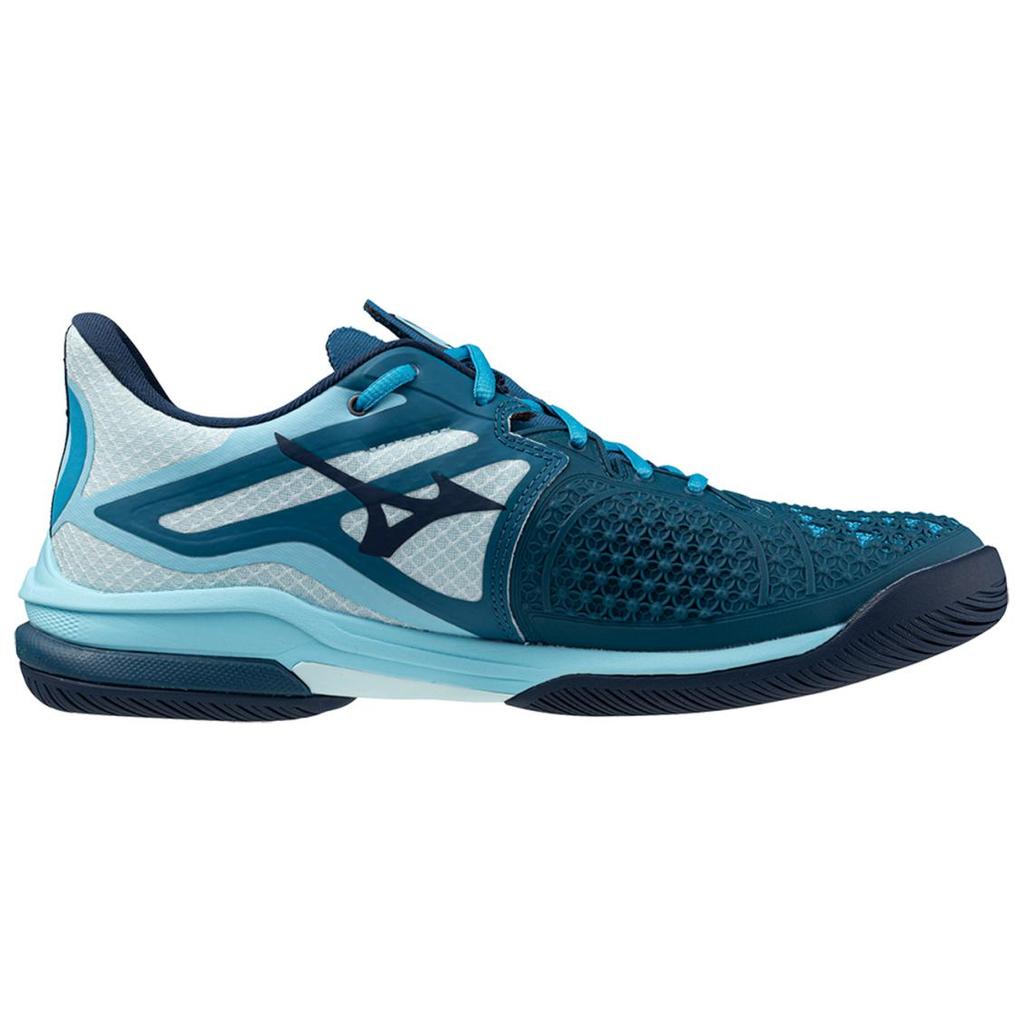 Mizuno Wave Exceed Tour 6 Men's Blue Low Top Tennis Shoes Shockproof Non-slip Wear-resistant Sweat-absorbent Athletic Sneakers 61GA2470-27