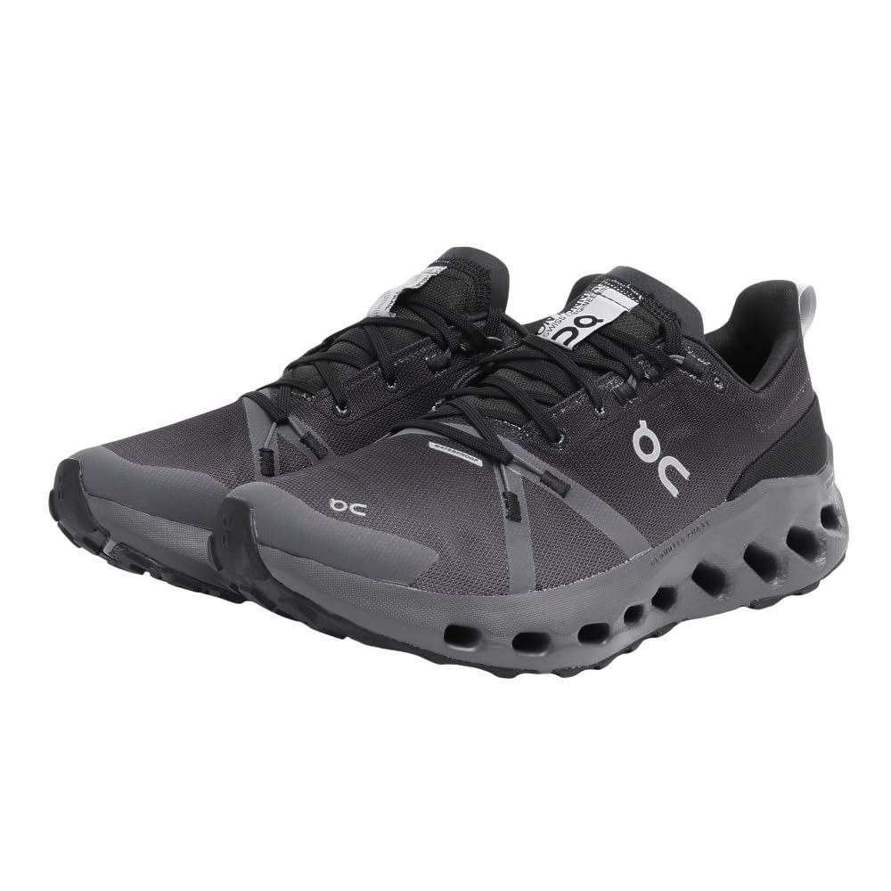 On Cloudsurfer Trail WP Black Eclipse Running Size Cm Men's Shoes, 26.0
