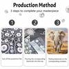 5D Round Pearl Painting Kit Majestic Elephant Pattern DIY Handmade Rhinestone Art Home Interior Decor Gift