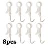 4-12pcs Tube Clamp Hook Kitchen Bathroom Multi-function Hanger Hook Clasp Towel Rack Pipe Clip Hooks Removable Clamp Towel Hooks
