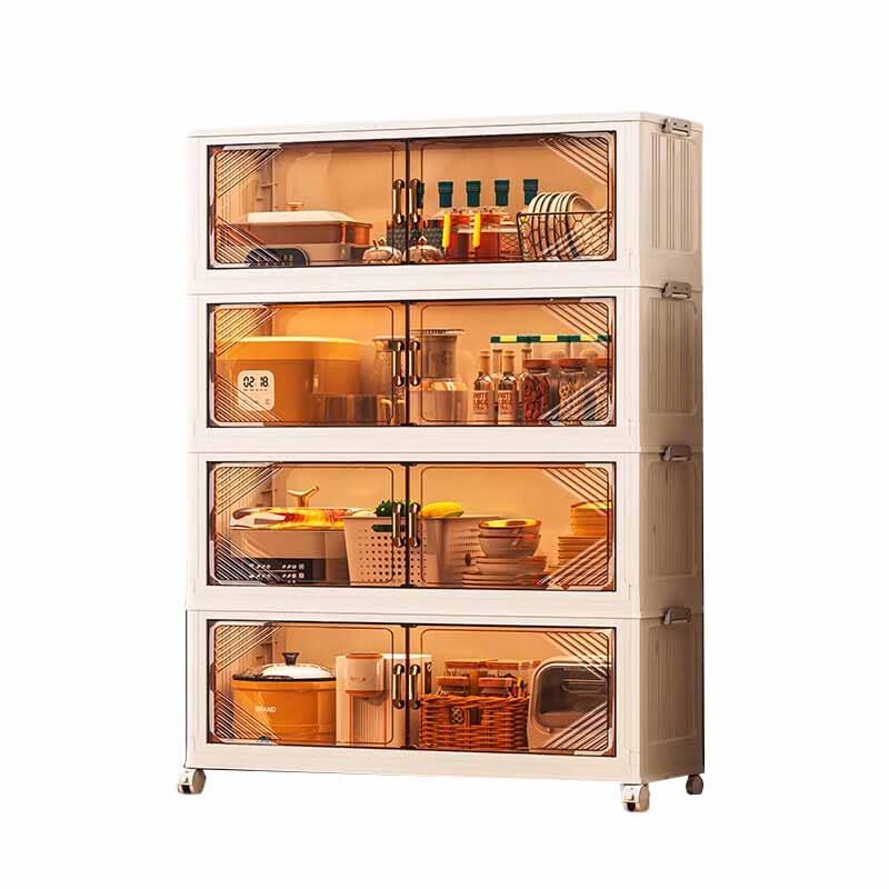 Beifu Heavy-Duty 4-Tier Carbon Steel Kitchen Storage Rack